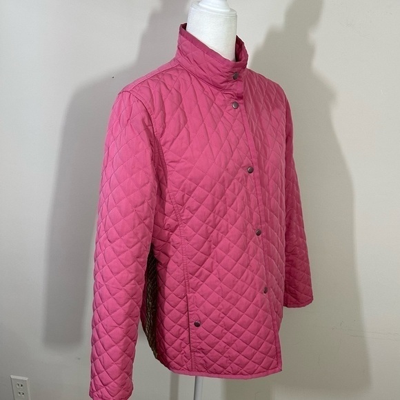 Sigurd Olsen sport sz sm quilted lightweight jacket in deep pink, lt pink - Picture 10 of 13